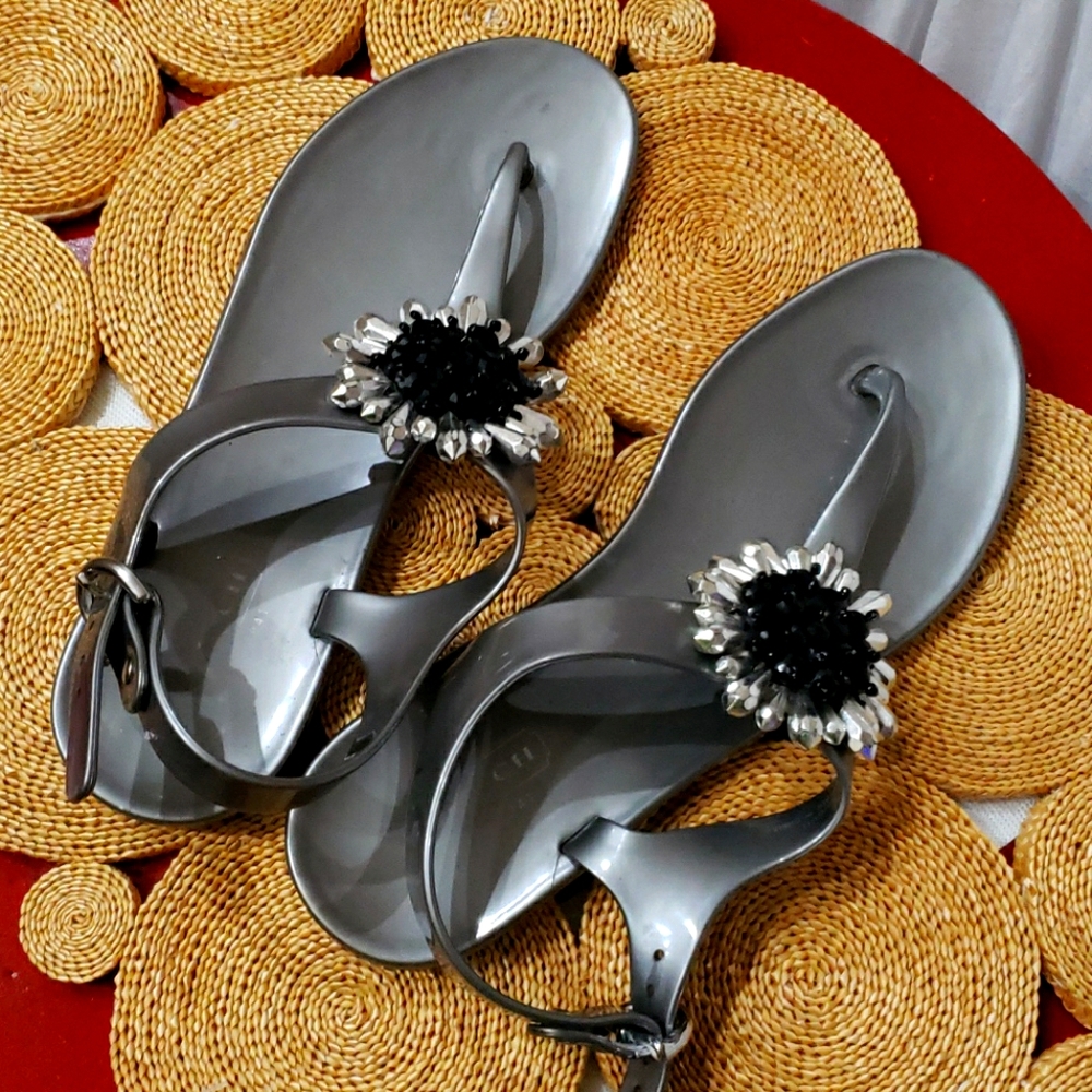 Coach jelly thong sandals